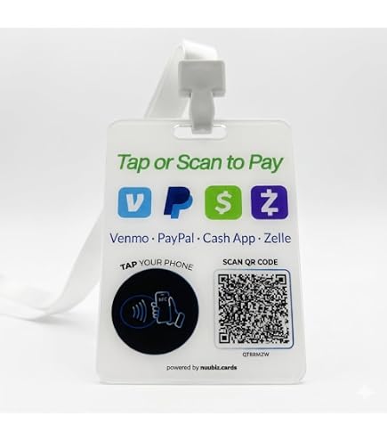Amazon.com : Pay Here Sign – Multi-Link NFC Tap & QR Scan to Pay